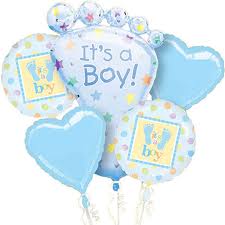 Baby Boy Balloon Display